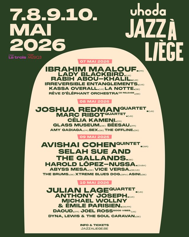 Concerten Uhoda Jazz Liège 2026
