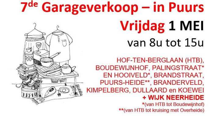  7de garageverkoop Puurs