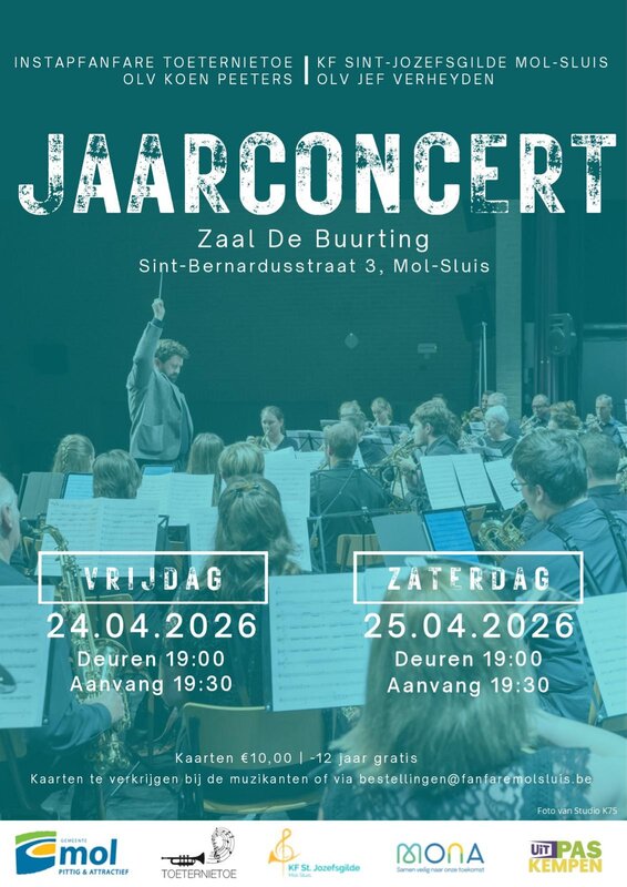 Concerten Jaarconcert de Kon.fanfare St.Jozefsgilde