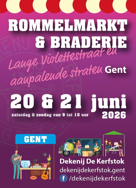  Rommelmarkt braderie Lange Violettestraat