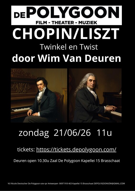 Voorstellingen Chopin Liszt: Twinkel Twist