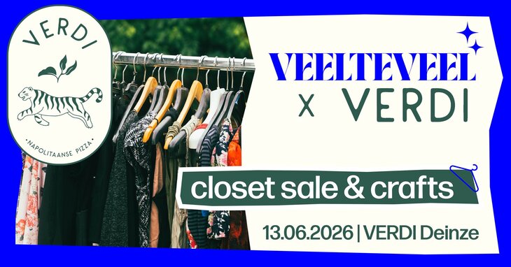  Veelteveel x Verdi | closet sale & crafts market