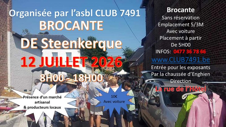  Rommelmarkt de club 7491 Steenkerke