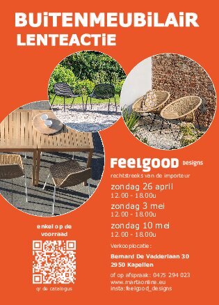 Ontspanning Opentuindag Feelgood Designs - Buitenmeubilair - Lenteactie