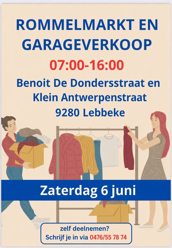  Rommelmarkt & garageverkoop 9280