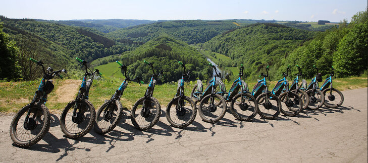 Ontspanning Begeleide ritten elektrische off-road steps de Belgische Ardennen