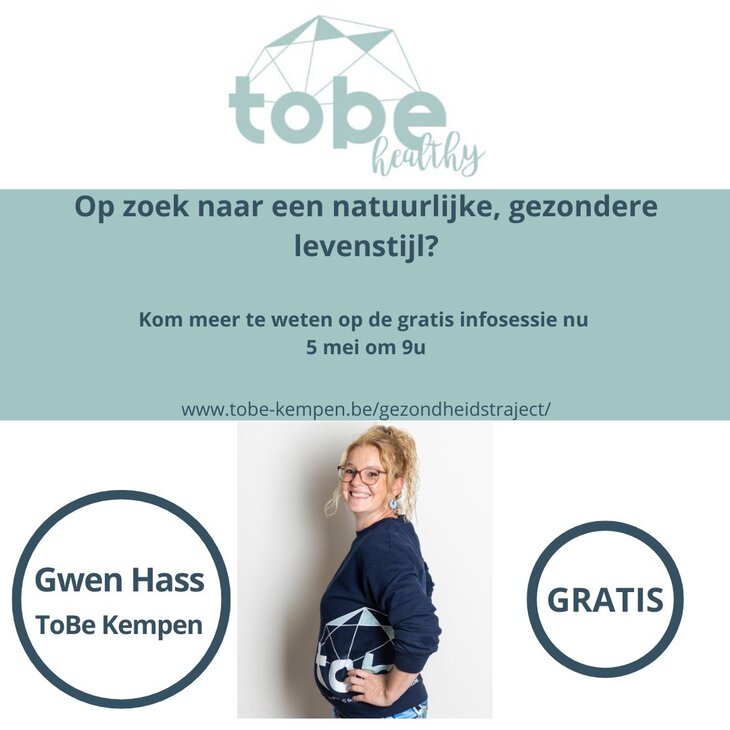 Voordrachten Gratis Infosessie Gezondheidstraject ToBe-Kempen
