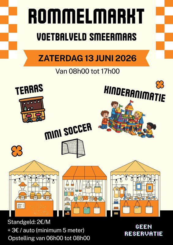  Grote Rommelmarkt & Voetbaltoernooi Smeermaas