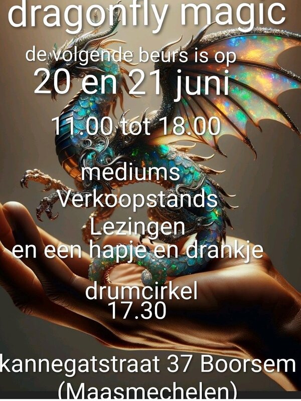 Voordrachten Dragonfly Magic - spirituele holistische lifestyle beurs