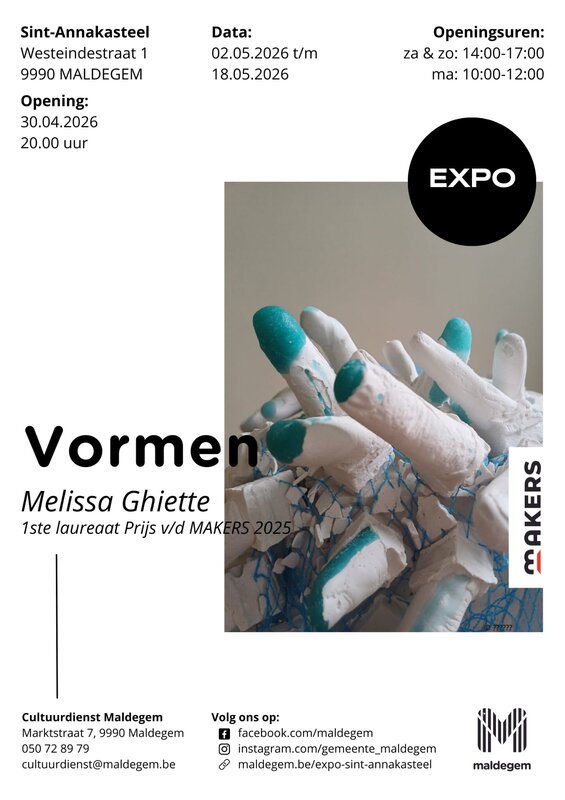 Tentoonstellingen Kunst tentoonstelling “vormen” - Melissa Ghiette