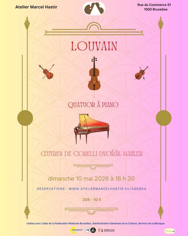 Concerten Pianokwartet Louvain