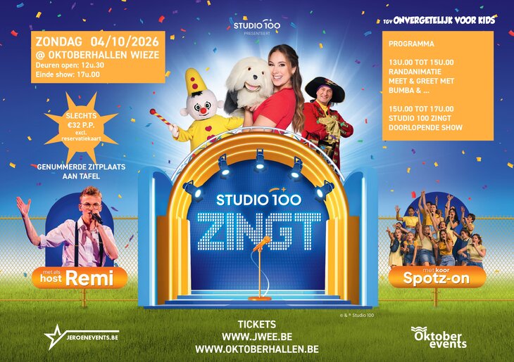 Concerten Onvergetelijk voor Kids Studio zingt