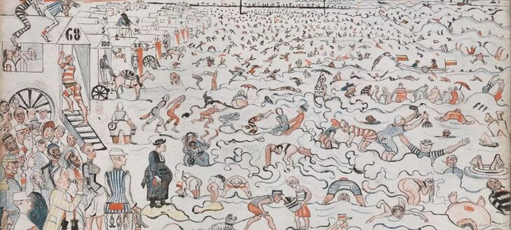 Ontspanning James Ensor Streetart