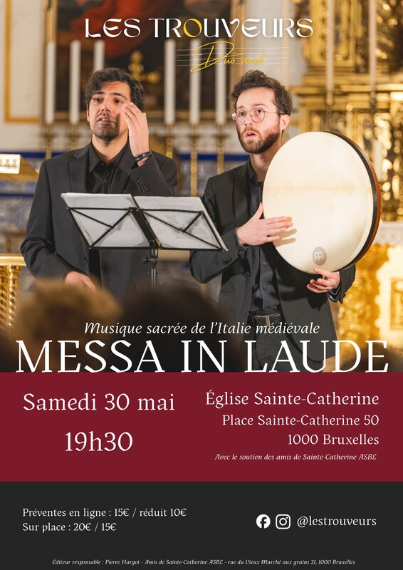 Concerten Les Trouveurs - Messa laude - Musiques sacrées l Italie Médiévale