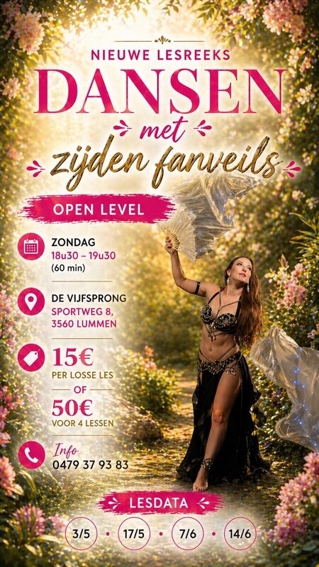 Workshops Fanveils - Semi-Advanced Bellydance - Buikdans voor halfgevorderden