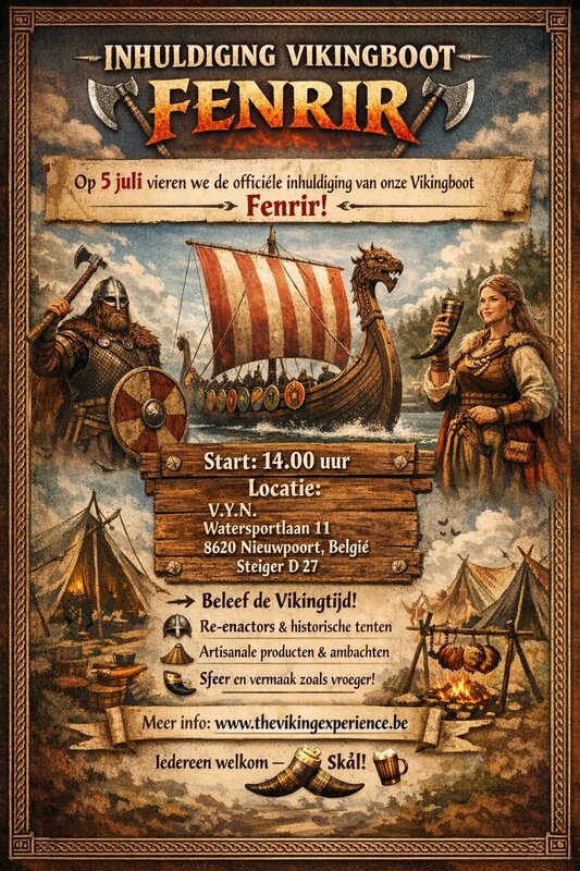 Ontspanning Inhuldiging Vikingboot Fenrir