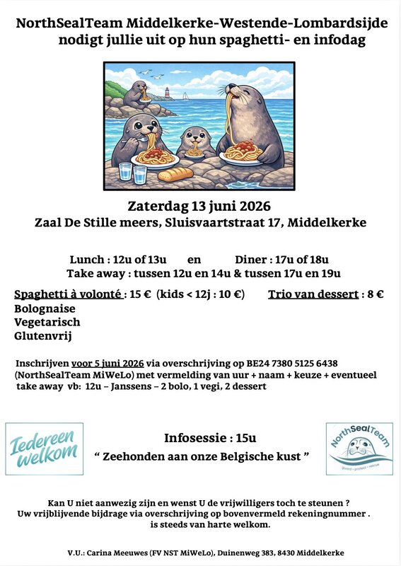 Ontspanning NorthSealTeam Middelkerke-Westende-Lombardsijde : Spaghetti- infodag