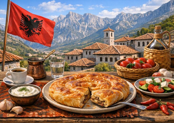 Nachtleven Volxkeuken: Burek Albanese hartige taart