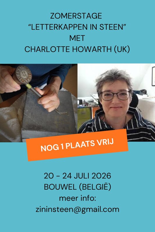 Workshops Zomerstage letterkappen steen