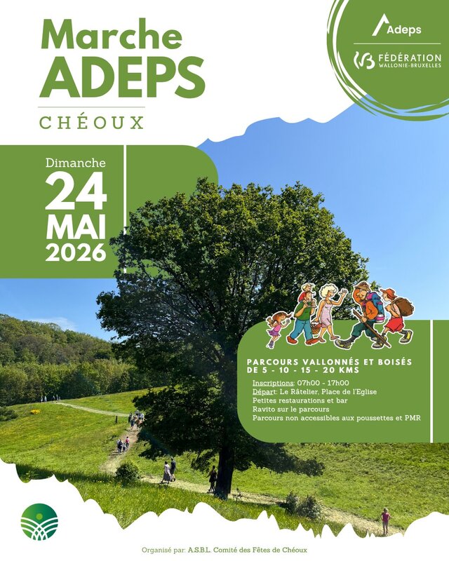 Ontspanning Adeps-wandeling Chéoux