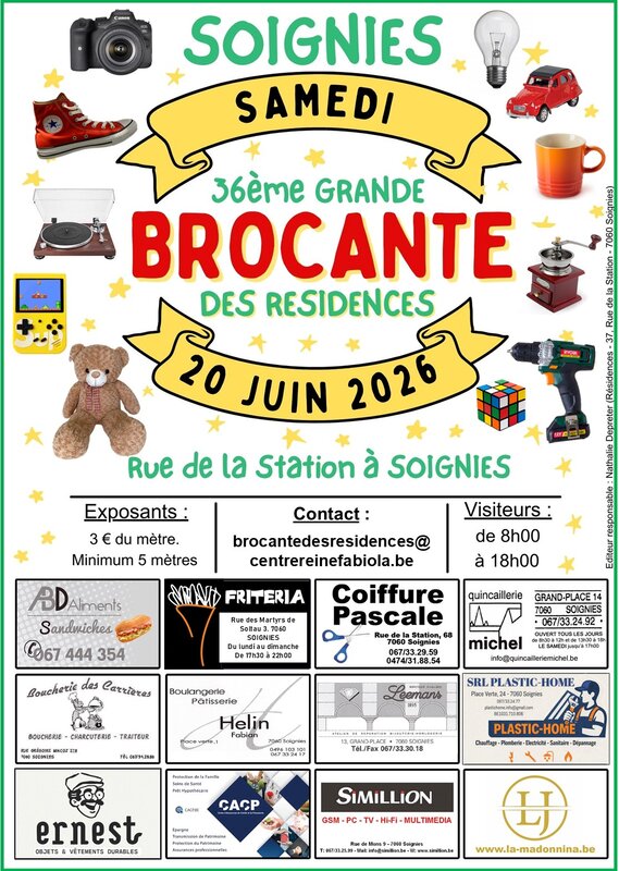  Rommelmarkt de Centre Reine Fabiola, Soignies
