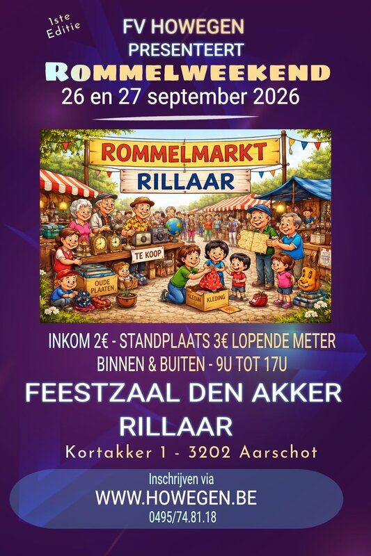  Rommelweekend Zaal Akker Rillaar (Aarschot)