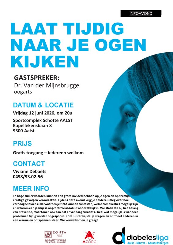 Voordrachten Infoavond  Laat tijdig naar ogen kijken 
