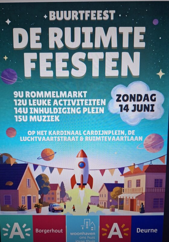  Gezellige garage verkoop + straatfeest woonhaven