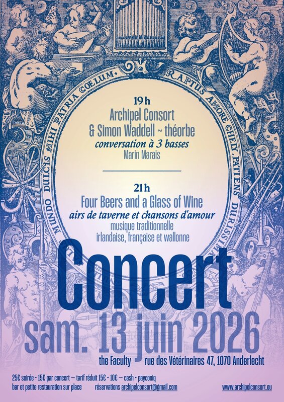 Concerten Dubbel concert - Archipel Consort - Four Beers a Glass Wine