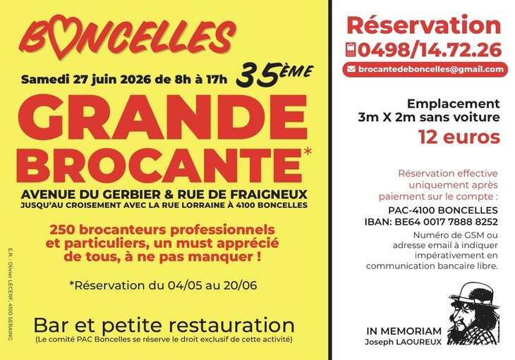  35ste Grote Rommelmarkt Boncelles