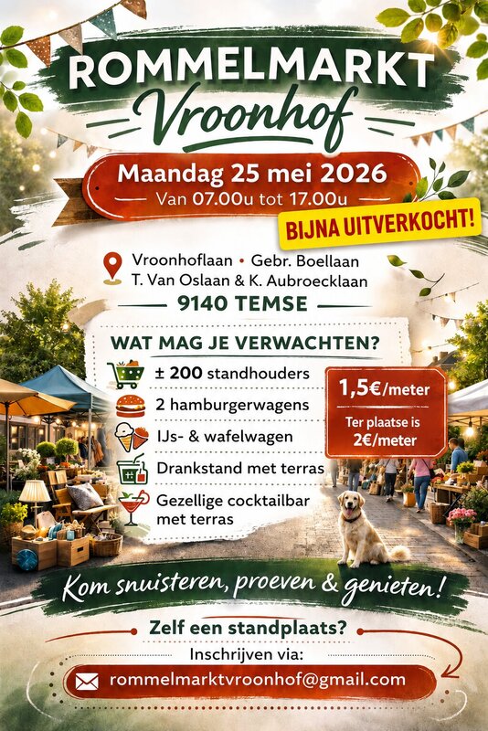  Rommelmarkt vroonhof temse