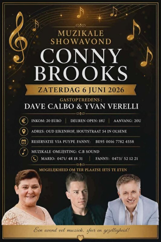 Concerten Conny Brooks Muzikale avond