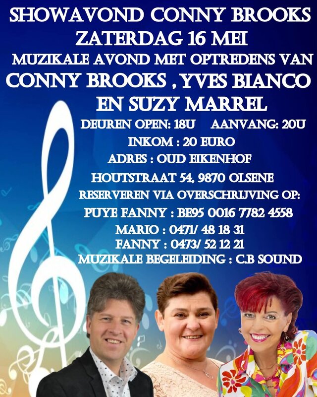 Concerten Conny Brooks Muzikale avond