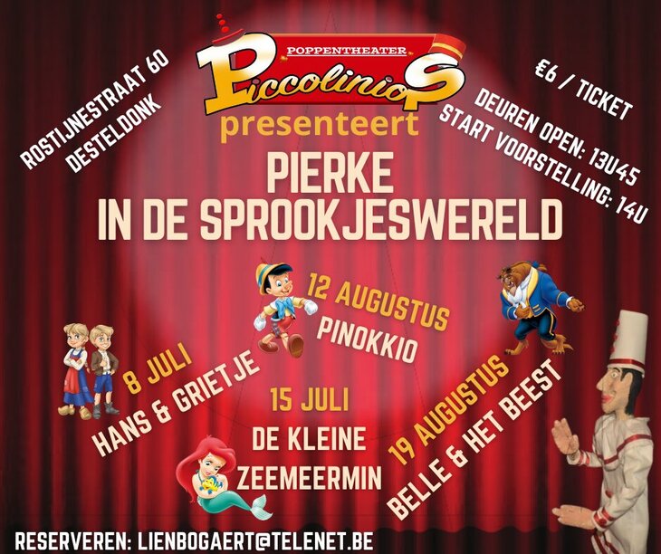 Voorstellingen Pierke  Hans & Grietje 