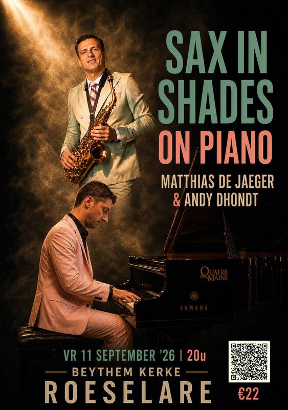 Concerten Sax Shades Piano - duoconcert Matthias Jaeger & Andy Dhondt