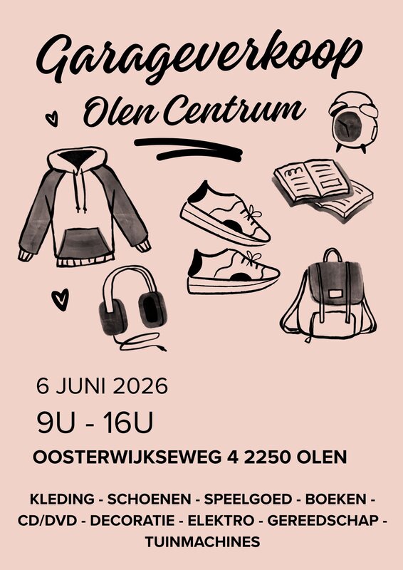  Garageverkoop Olen Centrum