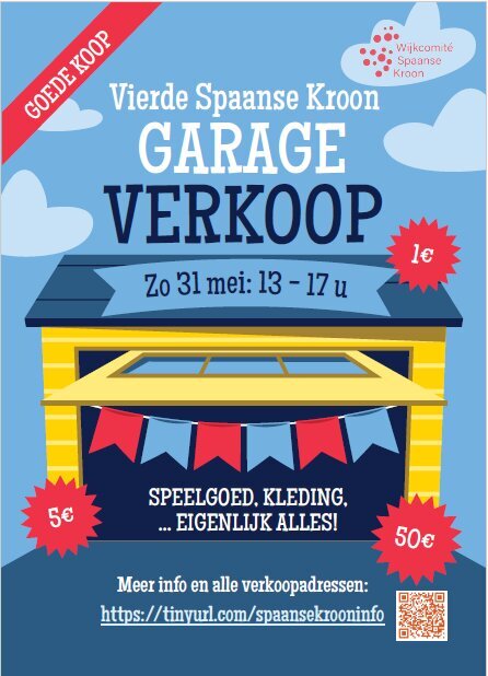  4e Garageverkoop Spaanse Kroonwijk
