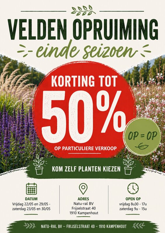Ontspanning Opruiming velden
