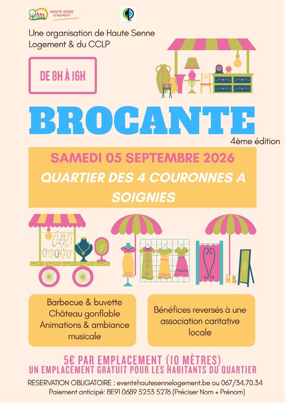  4de Rommelmarkt Haute Senne Logement & Cclp Zinnik