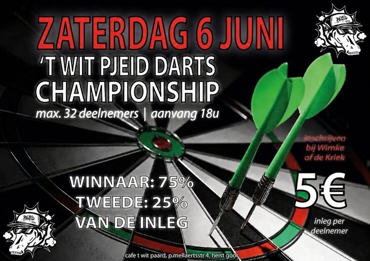 Ontspanning Wit Pjeid darts championship