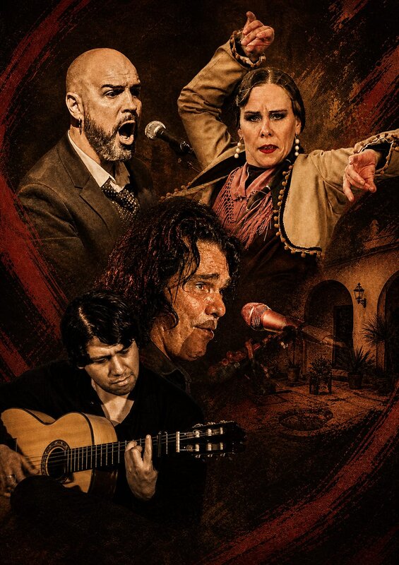 Concerten Flamenco Tablao! Elena Grulla, Patricio Grande  Jose Titi, Juan Torres