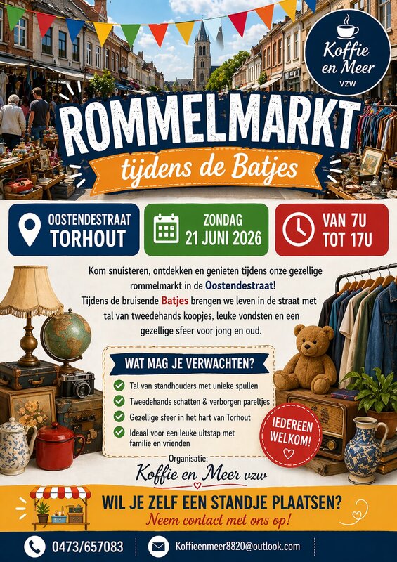  Rommelmarkt tijdens Batjes Torhout