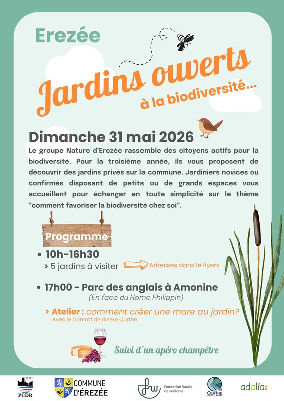 Voordrachten Open tuinen voor biodiversiteit Erezée ????