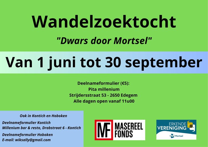 Ontspanning Zomerwandelzoektocht: dwars door Mortsel