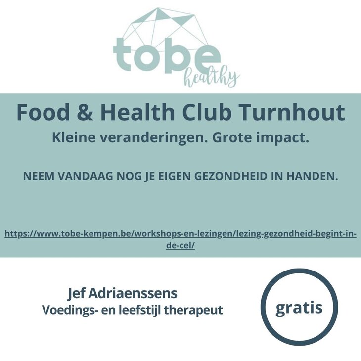 Workshops Food & Health Club Turnhout, Gratis Kennismakingssessie