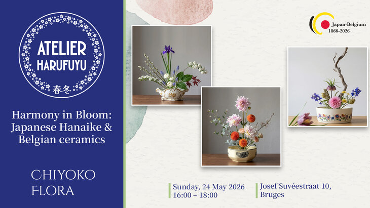 Workshops Harmony Bloom: Japanse Hanaike & Belgische keramiek