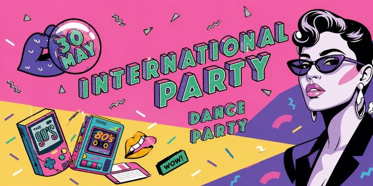 Nachtleven International party 80's 90's 2000's