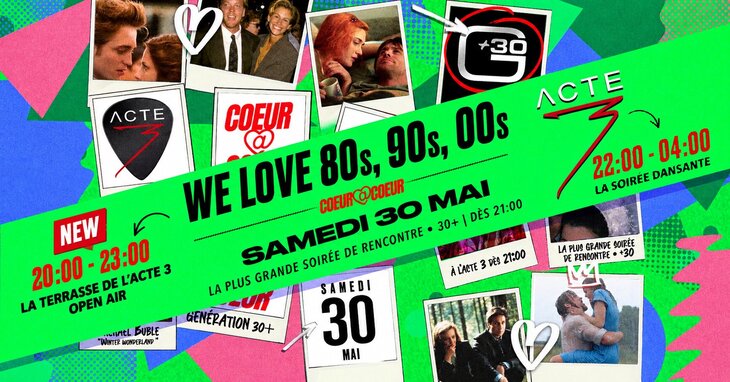 Nachtleven Het Terras Acte 3 (Open Air) + Dansavond Love 80s, Gratis toegang