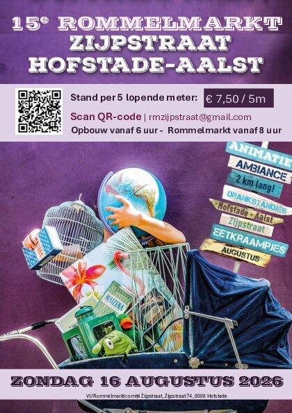 Grote Rommelmarkt Zijpstraat Hofstade Aalst