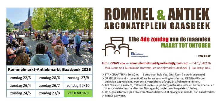  Rommelmarkt - Antiekmarkt Gaasbeek